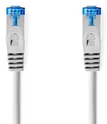 Nedis CAT6a netwerkkabel | S/FTP | RJ45 Male | RJ45 Male | 1.00 m | Snagless | Rond | LSZH | Grijs | Label - CCGL85330GY10