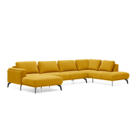 Hoekbank Panama Geel Stof - thumbnail