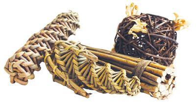 Nature First Happy pet wilg mega pack spiraal / mais / bal / sticks