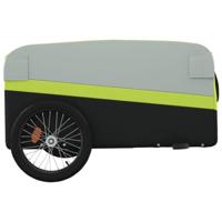 Fietstrailer 45 kg ijzer zwart en groen - thumbnail