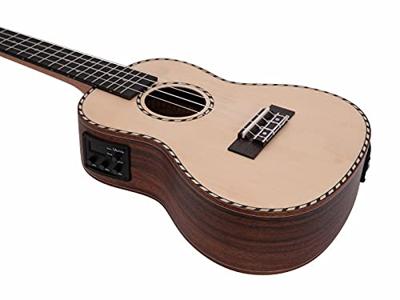 Dimavery UK-800 elektrisch-akoestische concert ukulele massief sparren