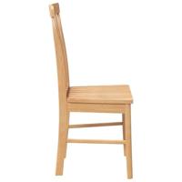 Eetkamerstoelen met kussens 2 st massief hout rubber - thumbnail