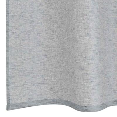 VidaXL Voile gordijn 2 pcs donkergrijs 225 x 140 cm polyester