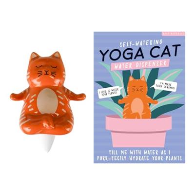 Gift Republic Waterdruppelaar - Yoga Kat