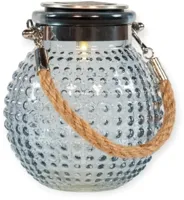 Solar glas 10,5x12,5 cm grijs Anna's Collection - Annas collection - thumbnail