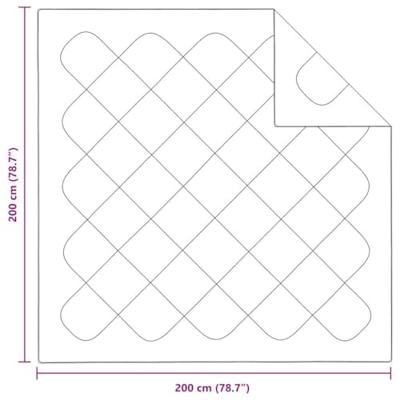 VidaXL Zomer dekbed wit 200 x 200 x 3 cm polyester VidaXL Zomer dekbed wit 200 x 200 x 3 cm polyester