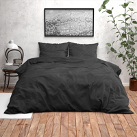 Fresh & Co Oakland - Zwart 2-persoons (200 x 200/220 cm + 2 kussenslopen) - thumbnail