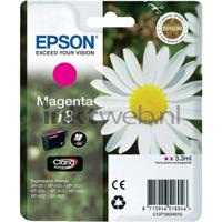 Epson C13T18034022 3.3ml 180pagina's Magenta inktcartridge - thumbnail