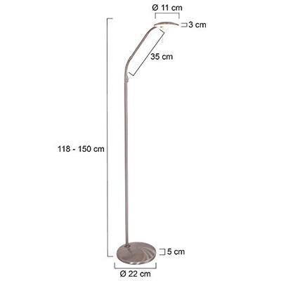 Steinhauer VloerlampZenith Led 118cm metaalgrijs - 7910ST