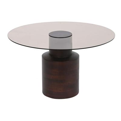 Hoofdtafel DKD Home Decor Kristal Mangohout 80 x 80 x 40 cm