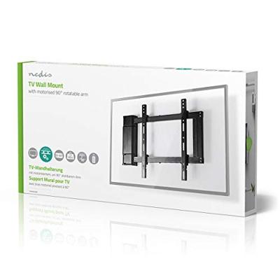 Gemotoriseerde TV-Muurbeugel | 32-60 " | Maximaal schermgewicht: 40 kg | Draaibaar | Minimale muurafstand: 47 mm | Maximale muurafstand: 990 mm | Afstandbestuurbaar | Staal | Zwart - thumbnail