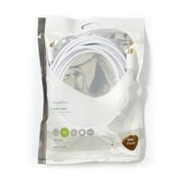 Coaxkabel 90 dB | IEC (coax) male - IEC (coax) male | 5,0 m | Wit - thumbnail