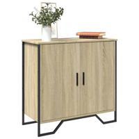 Dressoir 78x35,5x74,5 cm bewerkt hout sonoma eikenkleurig - thumbnail