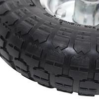 Steekwagenwielen 4,10/3,50-4 (260x83) rubber 4 st - thumbnail