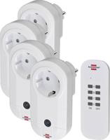 Brennenstuhl comfort-line radiografisch bediende schakelaarset 4x ip20 - 1507050 - thumbnail