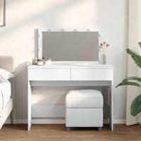Kaptafel met LED-verlichting 100x40x120 cm wit - thumbnail