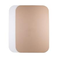 Golfkartonnen platen (met afgeronde hoeken) enkelgolf 70 x 100 cm wit | 25 stuks - thumbnail