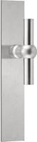 Formani FERROVIA FVT125P236SFC deurkruk T-model ongeveerd op schild blind - mat RVS - thumbnail