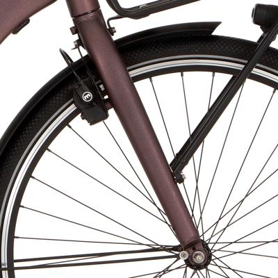 Cortina voorvork e-common black red matt