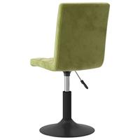 Eetkamerstoelen draaibaar 2 st fluweel lichtgroen - thumbnail