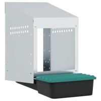 Kippennestkast 1 compartiment wandmontage gegalvaniseerd staal - thumbnail