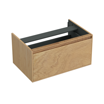 Onderkast Forzalaqua Reno 80x51x40 Cm 1 La Softclose Eiken Smoke