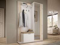 Vestiaire MELODY 2 deuren wit met kussen - thumbnail