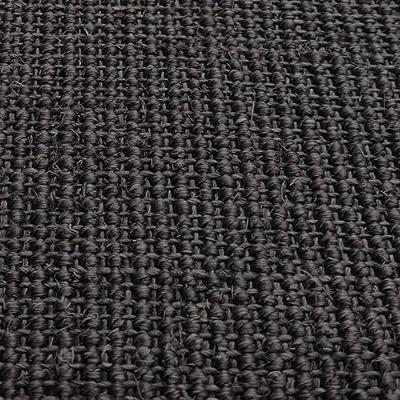 VidaXL Vloerkleed 80x300 cm natuurlijk sisal zwart