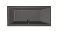 Xenz Kristal Ligbad - 160x75x48 - afvoer Midden - acryl - antraciet 6984-05 - thumbnail