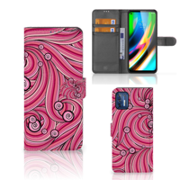 Motorola Moto G9 Plus Hoesje Swirl Pink - thumbnail