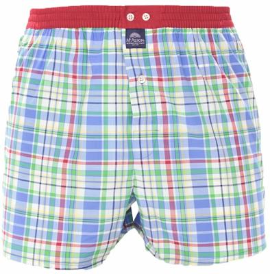 McAlson Boxershort Mixed Ruitjes Print Met Lange Pijpen Los Model McAlson Boxershort Mixed Ruitjes Print Met Lange Pijpen Los Model