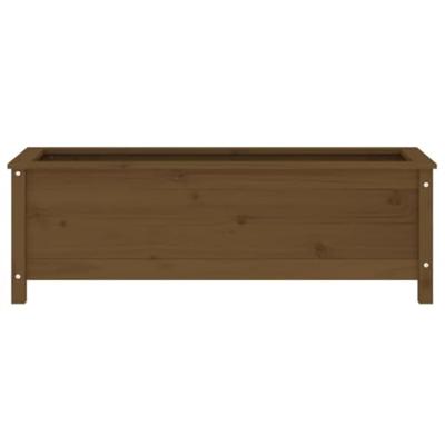 VidaXL Plantenbak verhoogd 119,5x40x39 cm massief grenen honingbruin