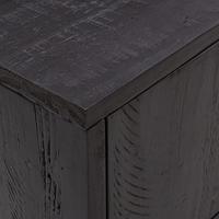 Tv-meubel 110x35x48 cm massief grenenhout zwart - thumbnail