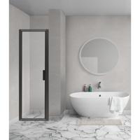 Aqua Vista Diasi Nisdeur - 100x200cm - 8mm - helder nano coating glas - frame - mat zwart R-BE-C100D-FFG - thumbnail