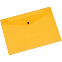 Q-CONNECT documentenmap, A4, transparante PP, drukknopsluiting, geel - thumbnail