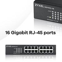 Zyxel GS1100-16 Unmanaged Gigabit Ethernet (10/100/1000) - thumbnail