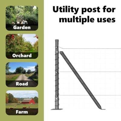 VidaXL Afrasteringspaal 26 pcs grijs 3,2 x 3,2 x 50 cm