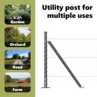 VidaXL Afrasteringspaal 26 pcs grijs 3,2 x 3,2 x 50 cm - thumbnail