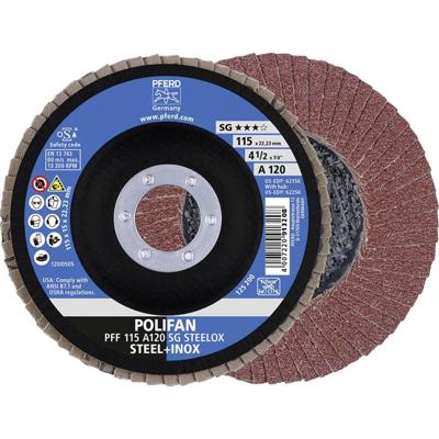 PFERD TOOLS 67612115 A Sg Steelox Lamellenschijf Diameter 115 mm Boordiameter 22.23 mm Korrelgrootte (num) 120 10 stuk(s)