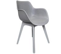 Diningstoel Jasper kunststof donkergrijs - thumbnail