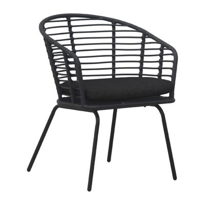 Tuinstoel Donna - zwart - 79x61x60 cm Tuinstoel Donna - zwart - 79x61x60 cm