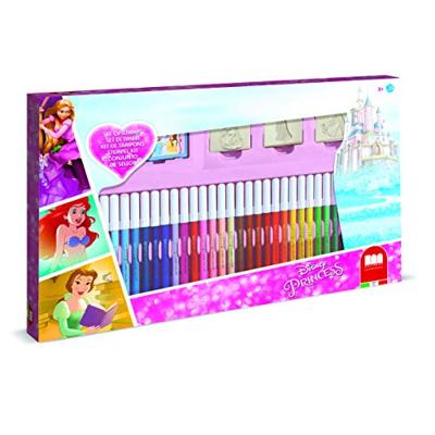 Multiprint Disney prinses kleurset met stempels, 41dlg.