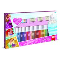 Multiprint Disney princess kleurset met stempels, 41dlg. - thumbnail