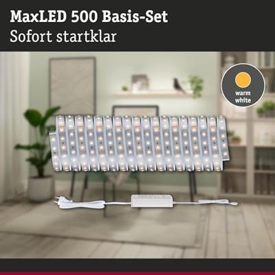 Paulmann MaxLED 500 Basisset 71229 LED-strip basisset 230 V 10 m Warmwit 1 set(s) Paulmann MaxLED 500 Basisset 71229 LED-strip basisset 230 V 10 m Warmwit 1 set(s)