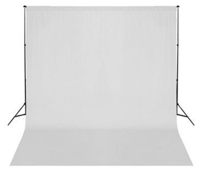 BRESSER BR-D26 Achtergrondsupport + Achtergronddoek wit 3x6m