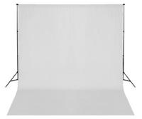 BRESSER BR-D26 Achtergrondsupport + Achtergronddoek wit 3x6m - thumbnail