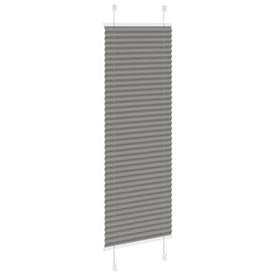 VidaXL Plissé rolgordijn 40x100 cm stofbreedte 39,4 cm antraciet