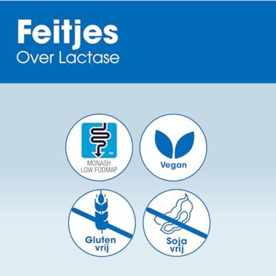 Lactase 20.000 - 150 Breektabletten | Lactose Intolerantie | Hoogst gedoseerd | Bevat Lactase dat helpt bij het verteren van Lactose | Puur & vegan