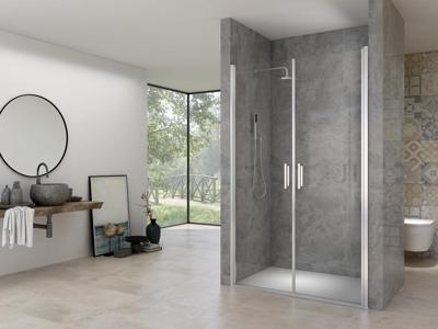 Van Rijn Products ST02 Saloondeur - 100x200cm - incl glasbehandeling - incl muurprofiel - chroom ST02400100 Van Rijn Products ST02 Saloondeur - 100x200cm - incl glasbehandeling - incl muurprofiel - chroom ST02400100