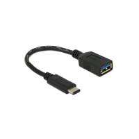 Delock USB 3.2 Gen 1 (USB 3.0) Adapter [1x USB-C stekker - 1x USB 3.2 Gen 1 bus A (USB 3.0)] 65634 15.00 cm - thumbnail